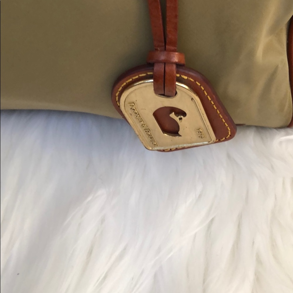 Dooney & Bourke Nylon and Brown Leather Barrel Bag - Picture 3 of 8